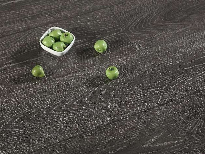 Laminate Flooring- HTL807-Dark Charcoal Oak