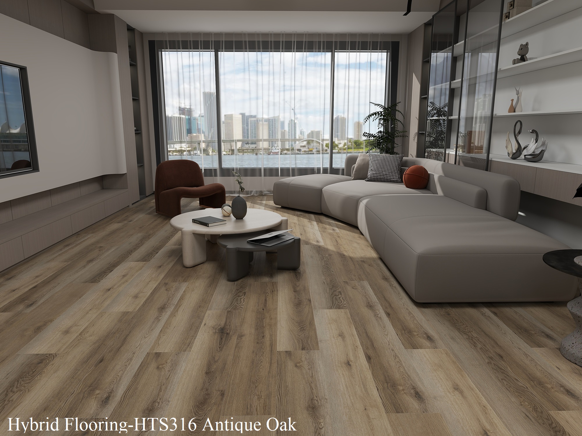 HTS316 Antique Oak hybrid flooring