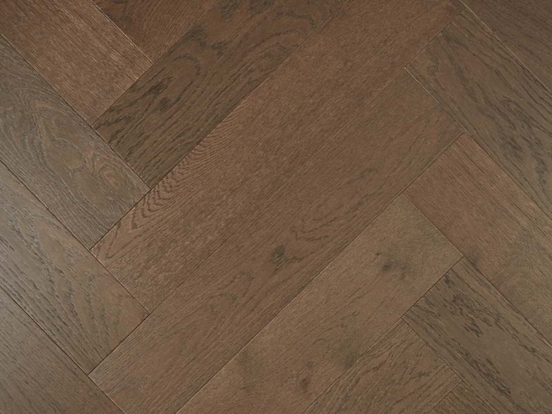 Herringbone Dark Brown-De Marque Oak-15MM
